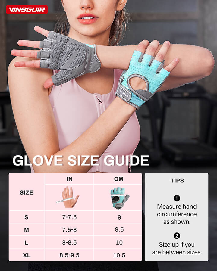 Vinsguir Breathable Workout Gloves for Women