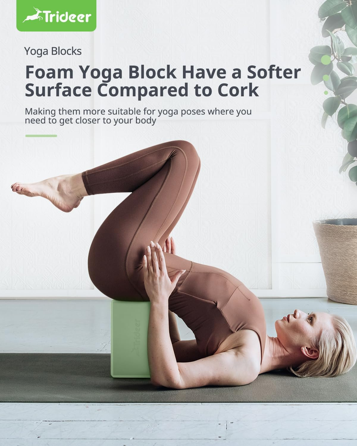 Trideer Yoga Blocks - Premium EVA Foam