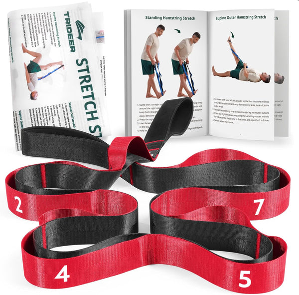 Trideer 10 Loops Non-Elastic Stretching Strap - Premium Version