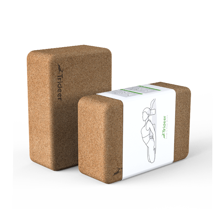 Cork yoga block set